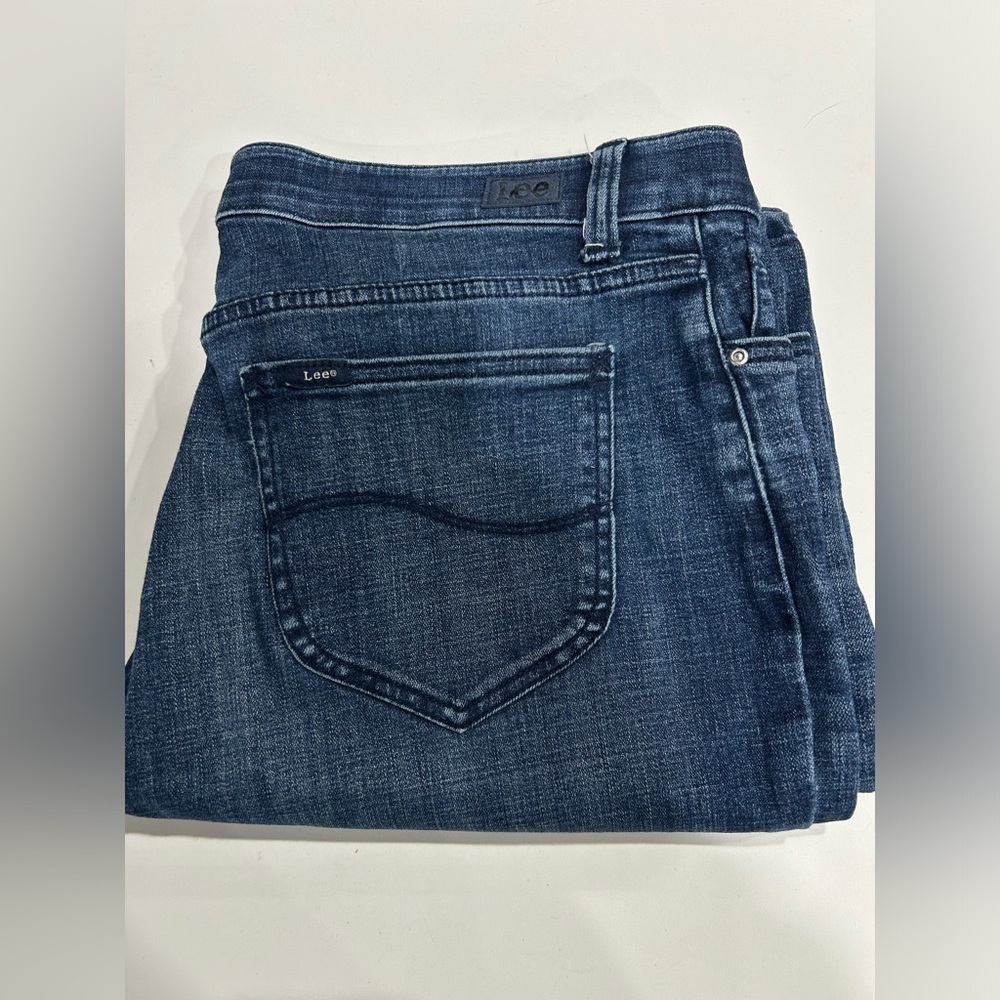 Lee Women's Size 14 Flex Motion Bootcut Jeans Open Sea NWOT Regular Length - Picture 2 of 9